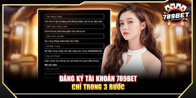 Đăng ký tài khoản 789bet chỉ trong 3 bước