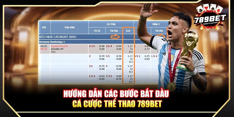 Hướng dẫn các bước bắt đầu cá cược thể thao 789BET